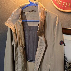 Nautica Mens Jacket Size Large - Tan